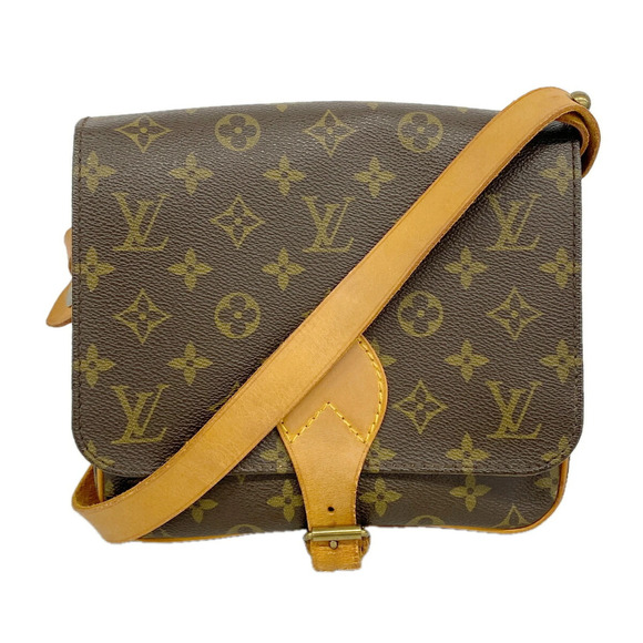 LOUIS VUITTON Handbags - Louis Vuitton Monogram Cartouchiere MM Shoulder Bag M51253 Brown Women's